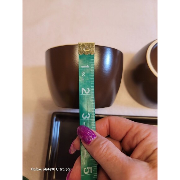 0797. Brown and Cream Color Serving Dishes for Football 🏈 Season 🏈 - Picture 9 of 10